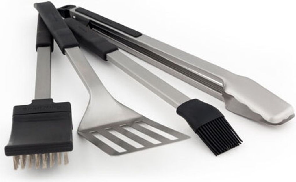 Broil King BBQ Baron 64003 Edelstahl 4 Stück Grillzubehör Set