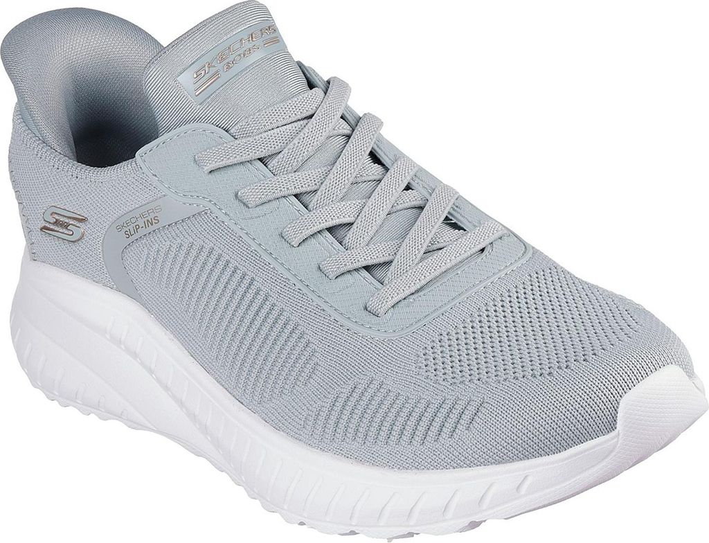 Skechers Bobs Squad Chaos 117497SAGE Current Muse Damen Sneaker, Textil, Grün - Damenschuhe Sneaker, Grün
