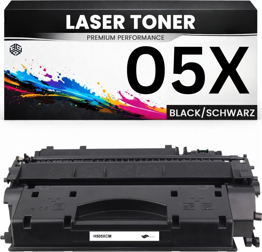 2 x Toner 05X für HP kompatibel Schwarz CE505X Premium Alternative für Canon IR-1133, IR-1133A, IR-1133IF, HP LaserJet P2055d, P2055dn, P2055x