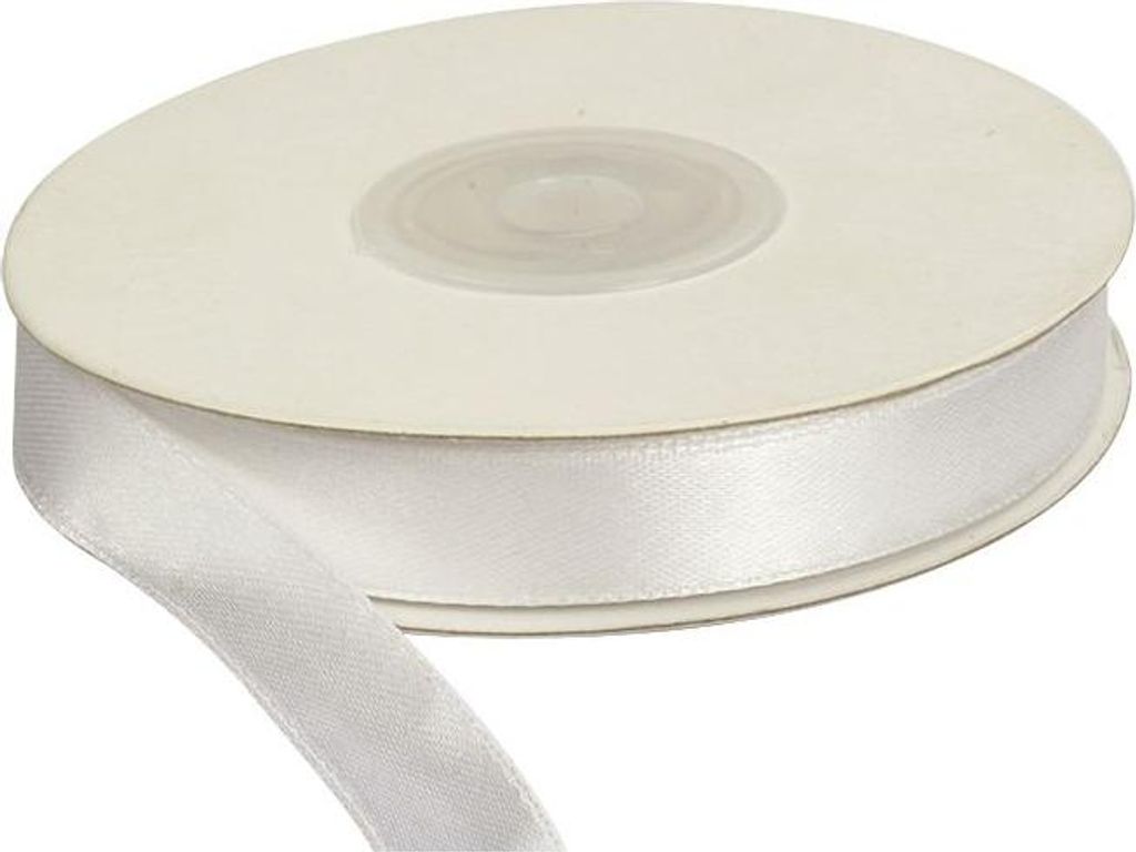 Wstążka satynowa 12 mm/25 m Biała Party Deco Obrázok produktu 