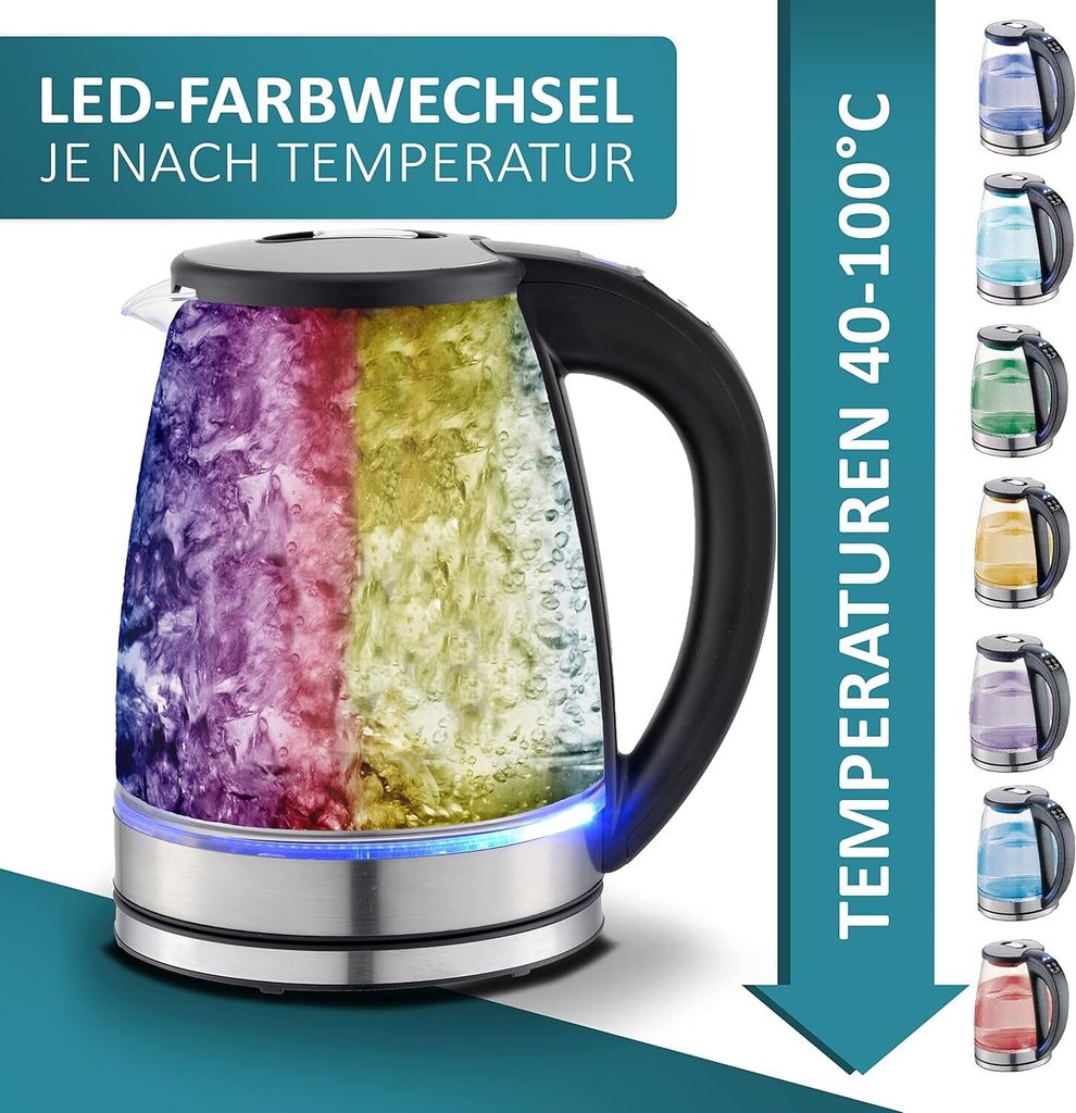 Skleněná konvice Ecosa s nastavením teploty | 40 °C - 100 Obrázek produktu 7