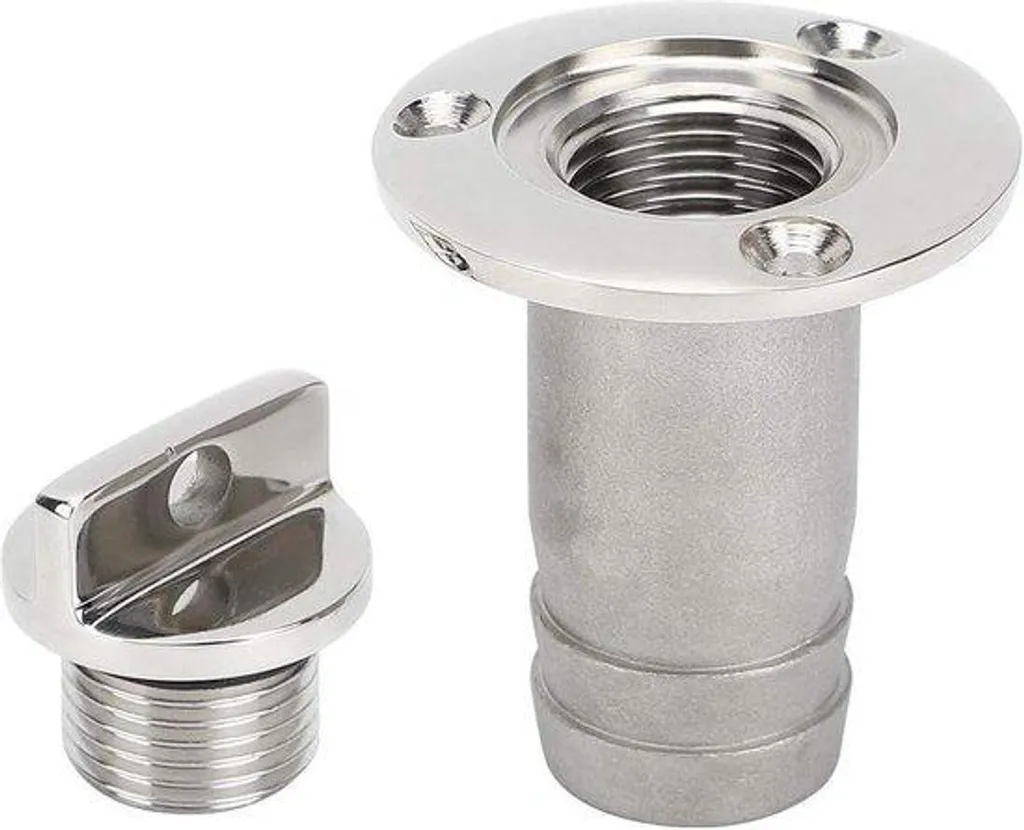 Ventilation de cale bateau 175mm avec raccord ovale inox haute durabilité