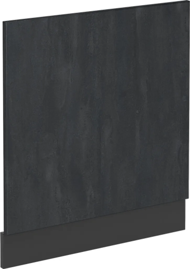 Kit Frontale Lavastoviglie 60 cm Vicco R-Line Calcestruzzo Nero DIY - 1