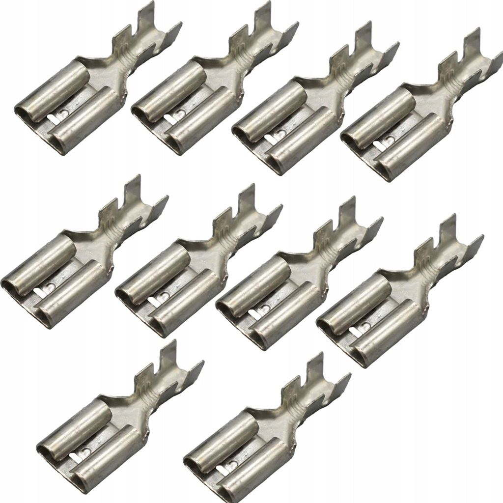 Rosfix – Isolierter Flachstecker 6.3 mm | Weiblicher Konektor, 10 Stück | Einfache Montage, Sicheres Verbinden | Elektrische Anschlüsse