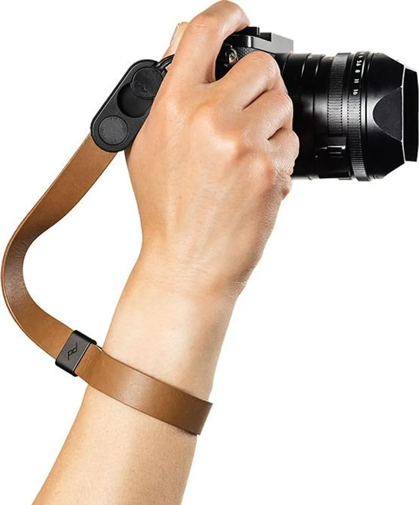 Dragonne Appareil Photo en Cuir Marron - Peak Design Cuff Polyvalente