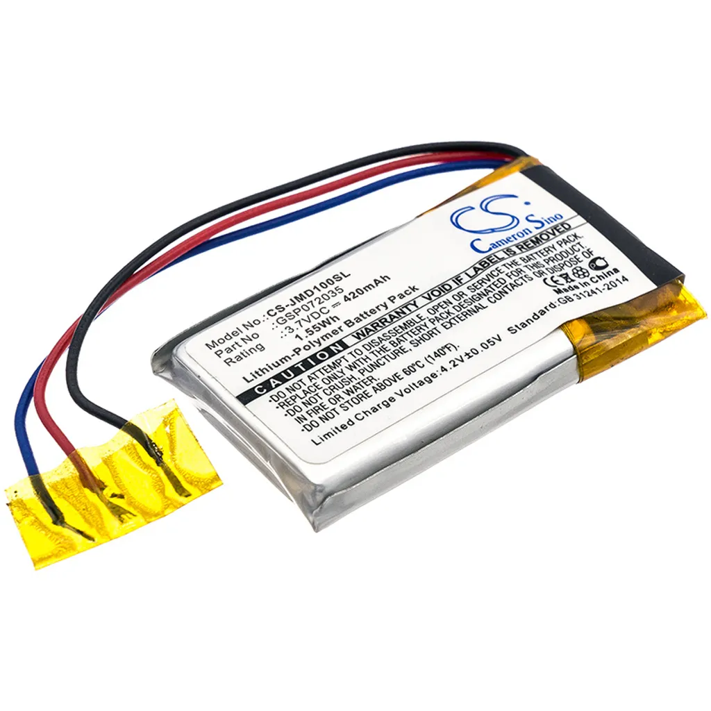 Batterie de Rechange Lithium-polymère 420mAh pour Enceinte JBL Go Grise