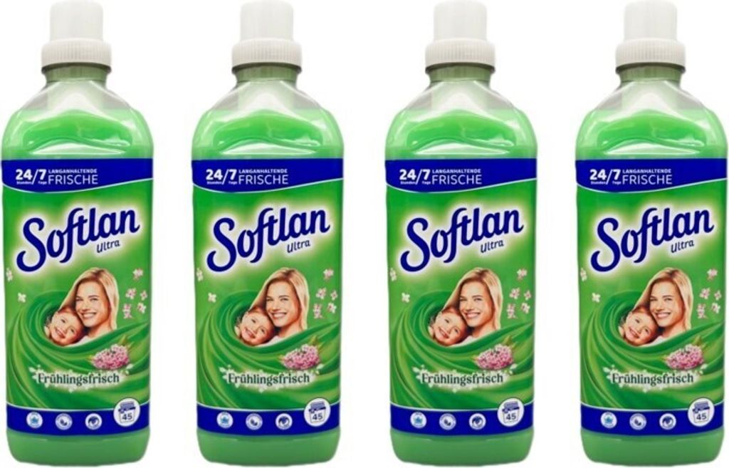 Softlan Weichspüler Frühlingsfrisch, 4er Pack 4 x 1 Liter Produktbild 