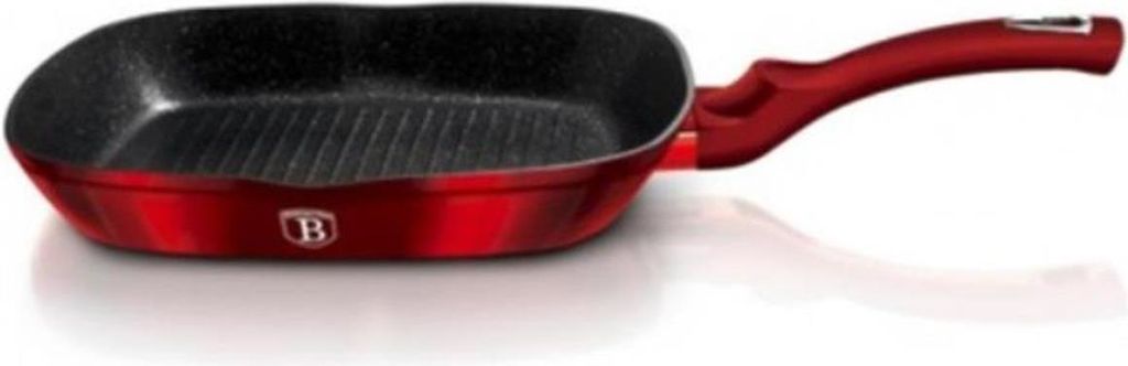 BerlingerHaus Berlinger Haus 1271 - Grillpan Burgund 28 cm Aluminiumrot/Schwarz