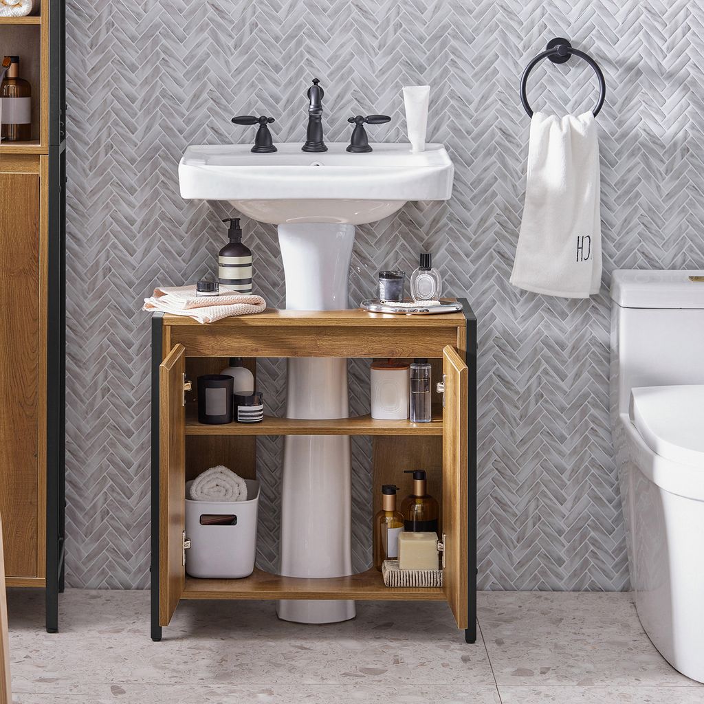 SoBuy BZR63-II-PF Koupelnová skříňka Vanity Unit Washbasin Obrázek produktu 3