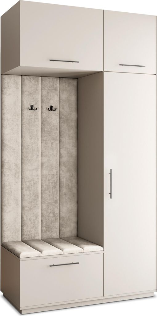 Masseno Garderobe-Set REMA 120/240/60 cm Modern Produktbild 