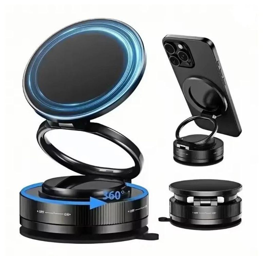 Supporto magnetico per cellulare da auto con ventosa per Immagine del prodotto 