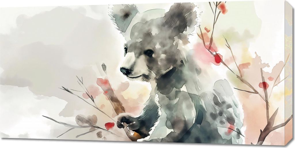 Bild 100x50cm Aquarell Koala