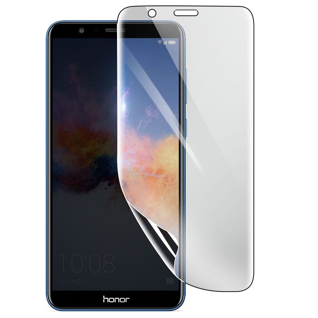 3mk, Stoß- und kratzfester Hydrogel Bildschirmschutz für Honor 7X, Transparent