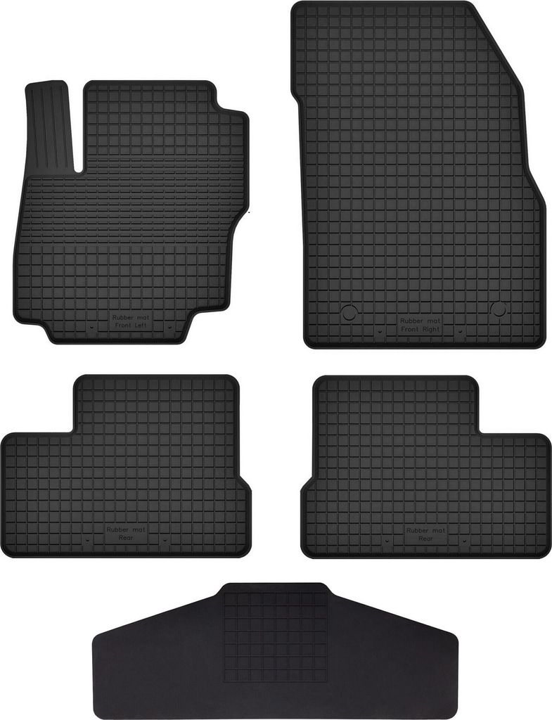 Gummi Fußmatten Set Für: Nissan Leaf Ii (2017-) Gummimatten Schwarz