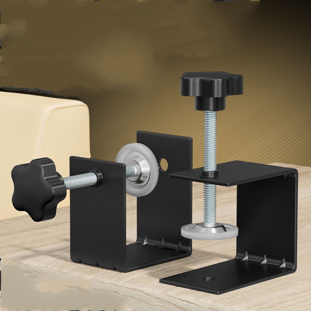 2 Stück Schraubklemme C-Zwingen, Edelstahl Trägerklemme, C Clamp Tischklemme mit Breiten Kieferöffnungen 65 mm, C Zwinge für Holzbearbeitung He...