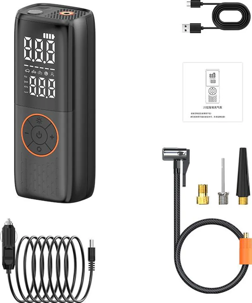 Compresseur d'Air Portatif INF Smart : Pompe Électrique sans Fil Auto
