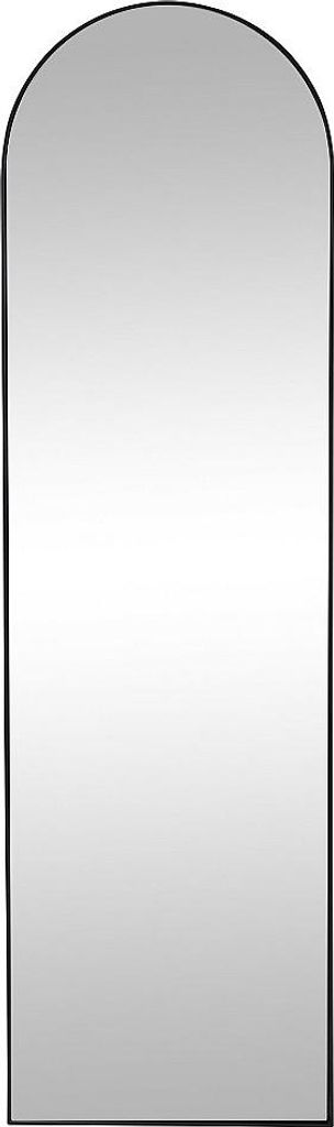 Halbkreisförmiger Standspiegel aus Metall - 50 × 170 cm (B × H) - schwarz - MAILEN
