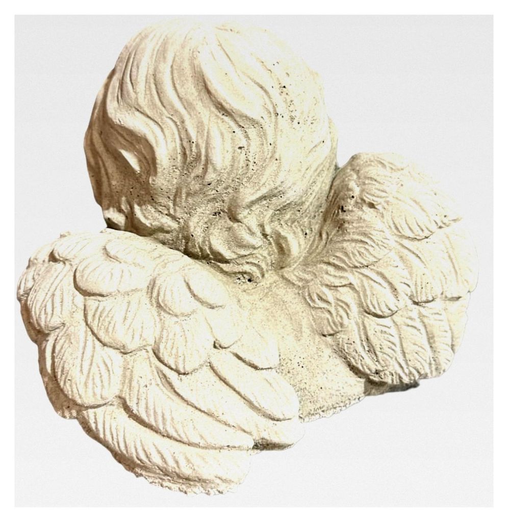 Engel-Steinfigur als emotionale Dekoration