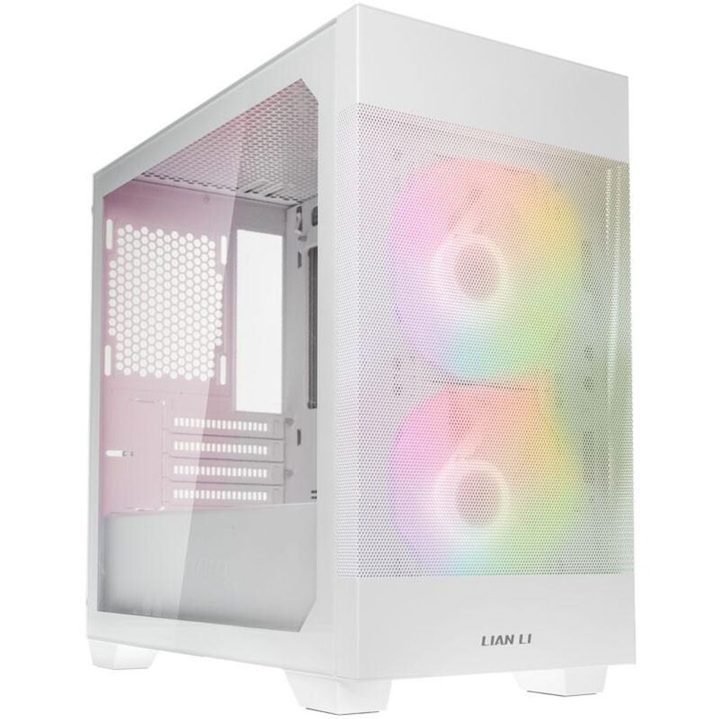 Lian-Li Lancool 205M Mesh RGB Cristal Templado USB 3.0 Weiß