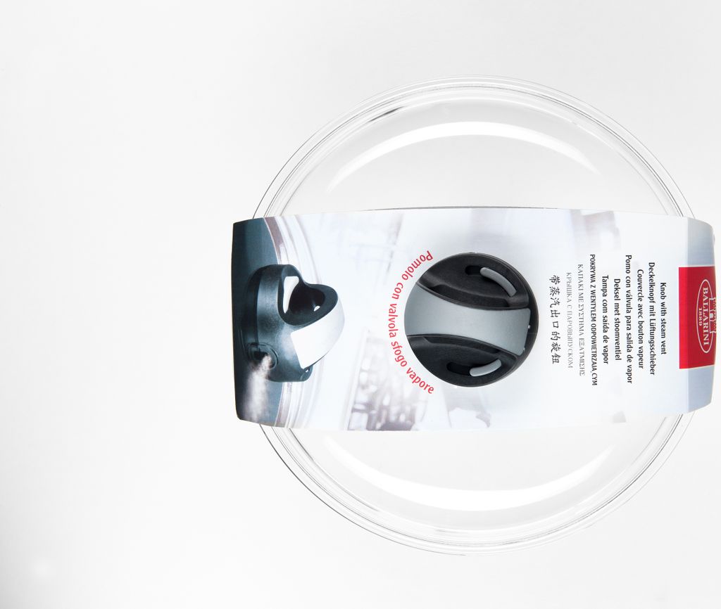 Ballarini couvercle en verre avec régulation vapeur 24 cm Image du produit 