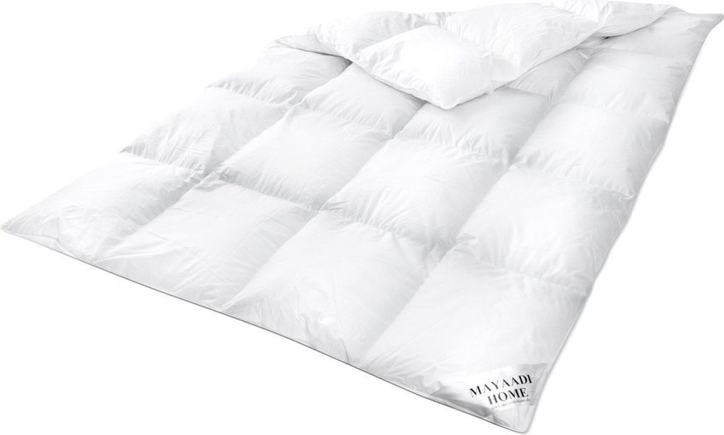 HS110 Decke 200x220 cm 2800 Gramm Daunendecke Bettdecke 70% Daunen 30% Federn Mayaadi Home