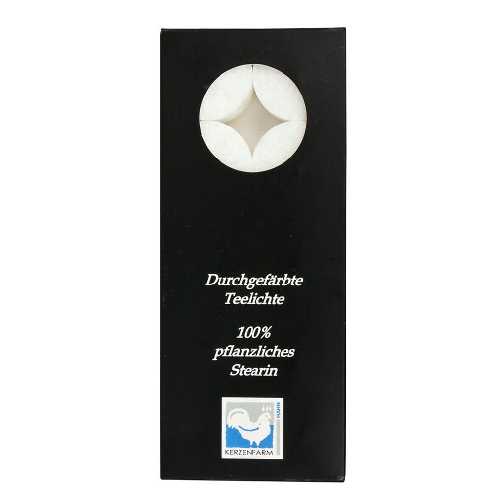 Set di tealight Stearin - bianco Immagine del prodotto 