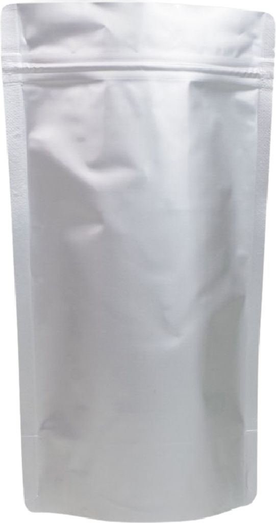 500 Doypack Bodenbeutel Standbodenbeutel aus PET silber 210 x 310 + 110 mm