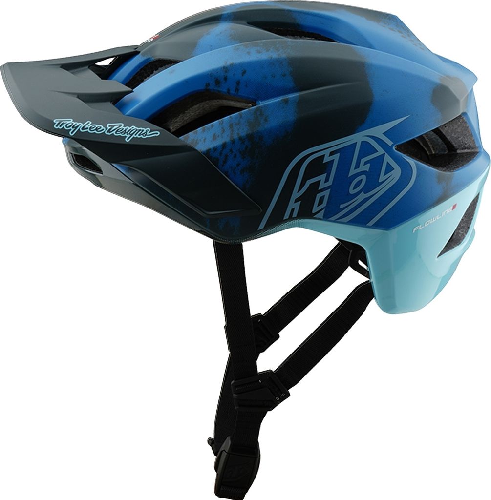Troy Lee Designs Flowline SE MIPS Helm, Badge, camo blue, M/L | 57-59cm