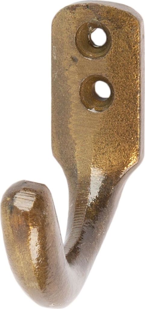 Einzelne Mantelhaken Gusseisen Antike Vintage Stil Haken 20mm x 55mm Messing