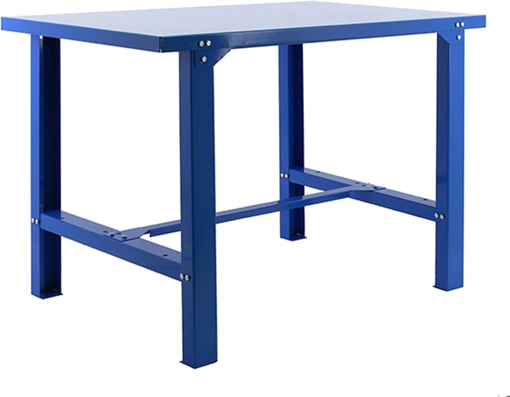PROREGAL Werkbank BUFFALO METAL | HxBxT 83x150x73cm | Traglast 600kg | Blau