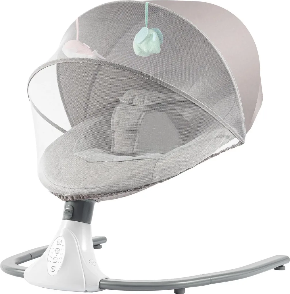 Transat bébé électrique balancelle avec moustiquaire et berceuses