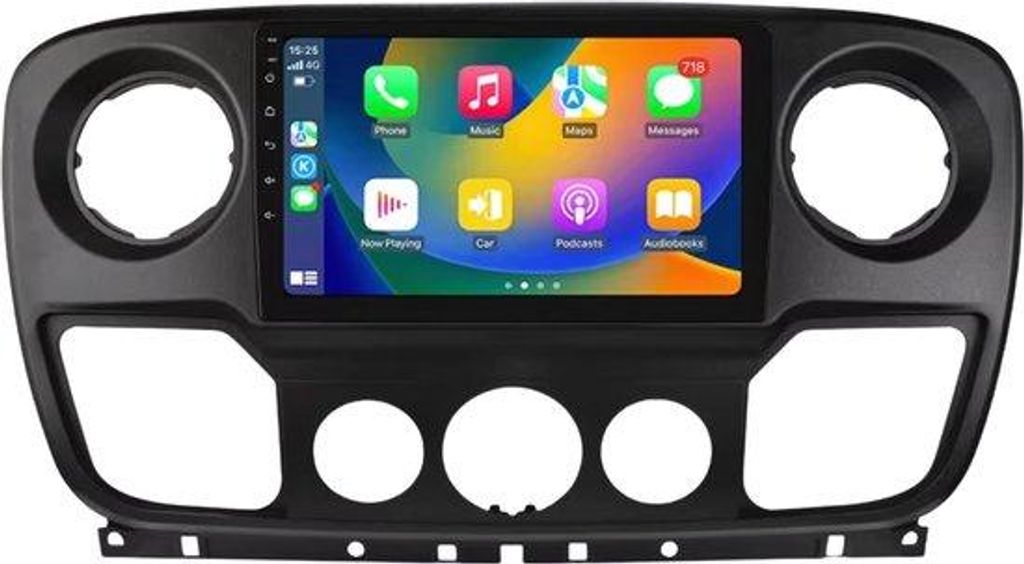 Autoradio mit Bluetooth und CarPlay für Nissan NV400, Opel Movano und Renault Master III (2010–2021) – kompatibel mit Apple und Android – St...