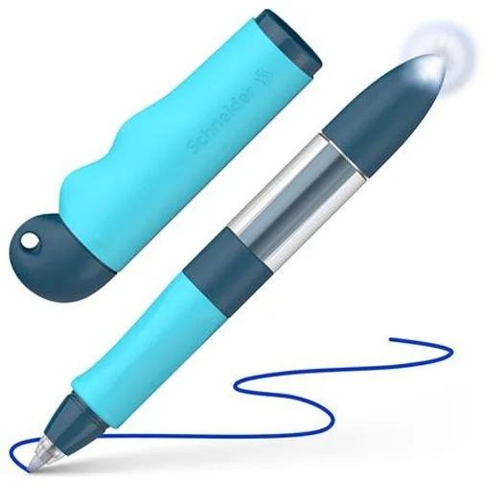 Roller, pre začiatočníkov, s bombičkou, M, SCHNEIDER "Base Senso", modro-tyrkysová
