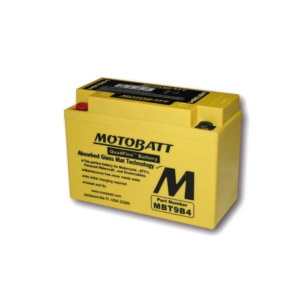 Batterie 12V 9Ah MOTOBATT MBT9B4 kompatibel für YAMAHA YZF-R6 R6S TX650X YZF-R7