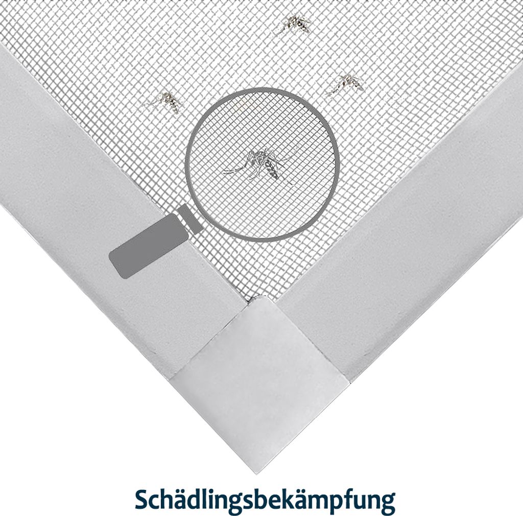 UISEBRT Fliegengitter Fenster 80 X 100cm Insektenschutz Produktbild 5