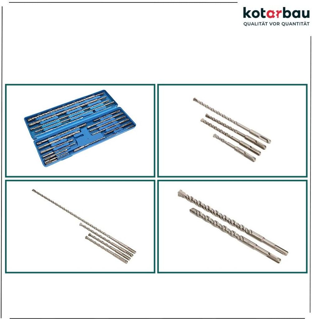 KOTARBAU® SDS-Plus Sada vrtáků do betonu 20ks SDS+ Vrták do Obrázek produktu 6