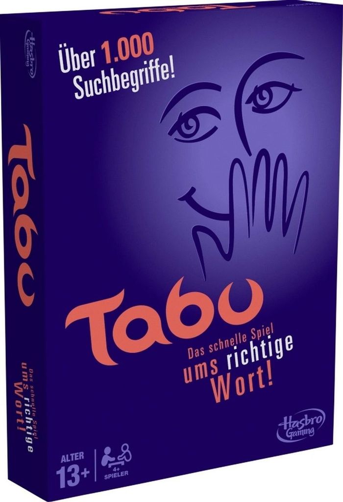 A product box for the board game Taboo.