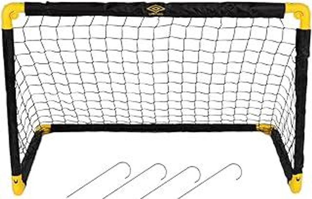 Umbro Fußballtor - Fussballtor 90 x 59 x 61 cm - Faltbares fußball Tor - Fussballtore für Garten Kinder und Erwachsene - Fussball Trainingszubeh...