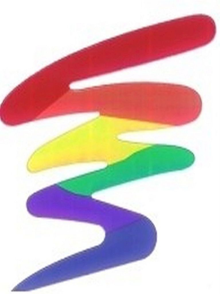 Rainbow Aufkleber/Sticker Static Cling 7 x 8 cm / 3 x 3.5 inch 12 Stk