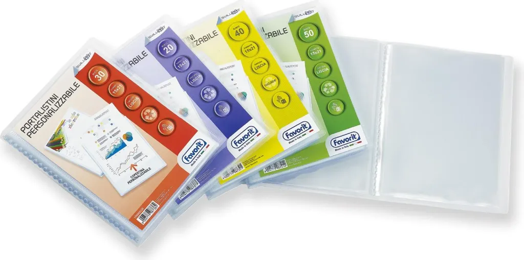 Favorit 400090488 Cartella Polipropilene A4 Trasparente Premium