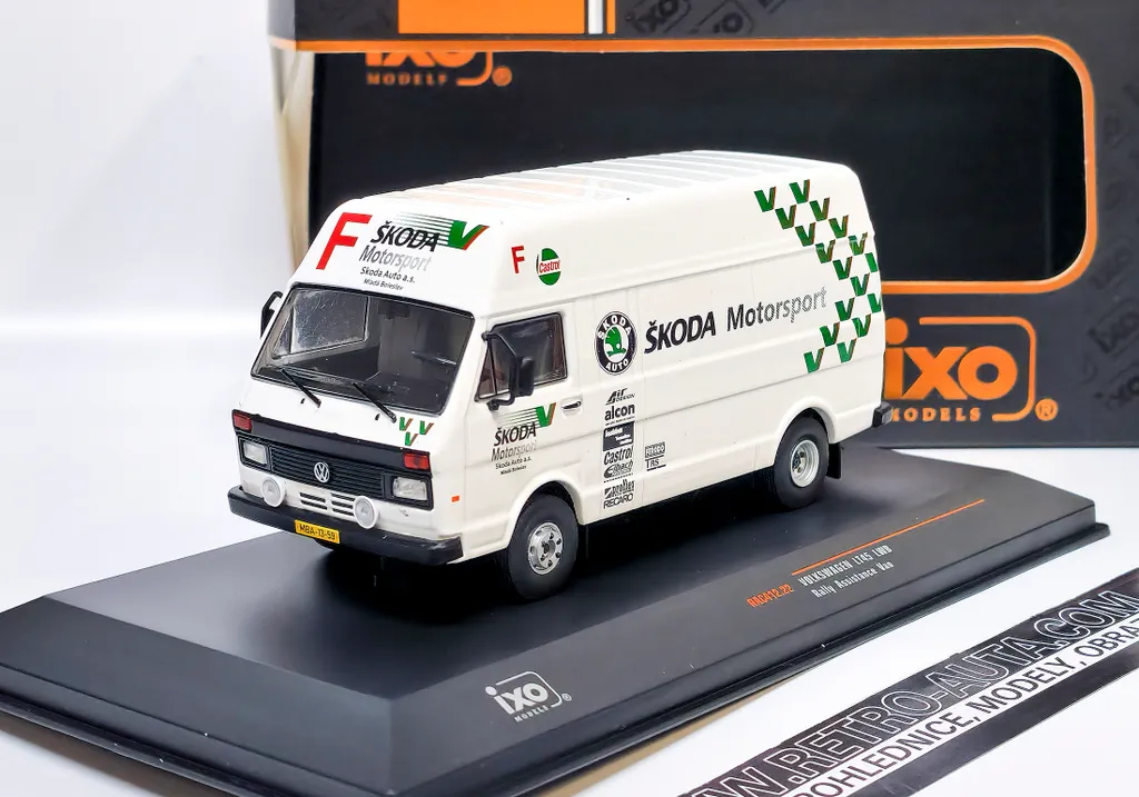 VW LT45 LWB Skoda Motor Sport IXO 1:43 - Finition Expert sans Défaut