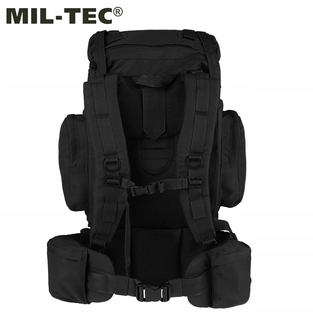 Sac à dos Mil-Tec Commando 55L Noir - Multifonction et Imperméable - 12
