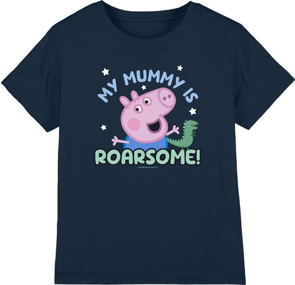 Peppa Pig - "My Mummy Is Roarsome" T-Shirt für Kinder TV5148 (152-158) (Marineblau)