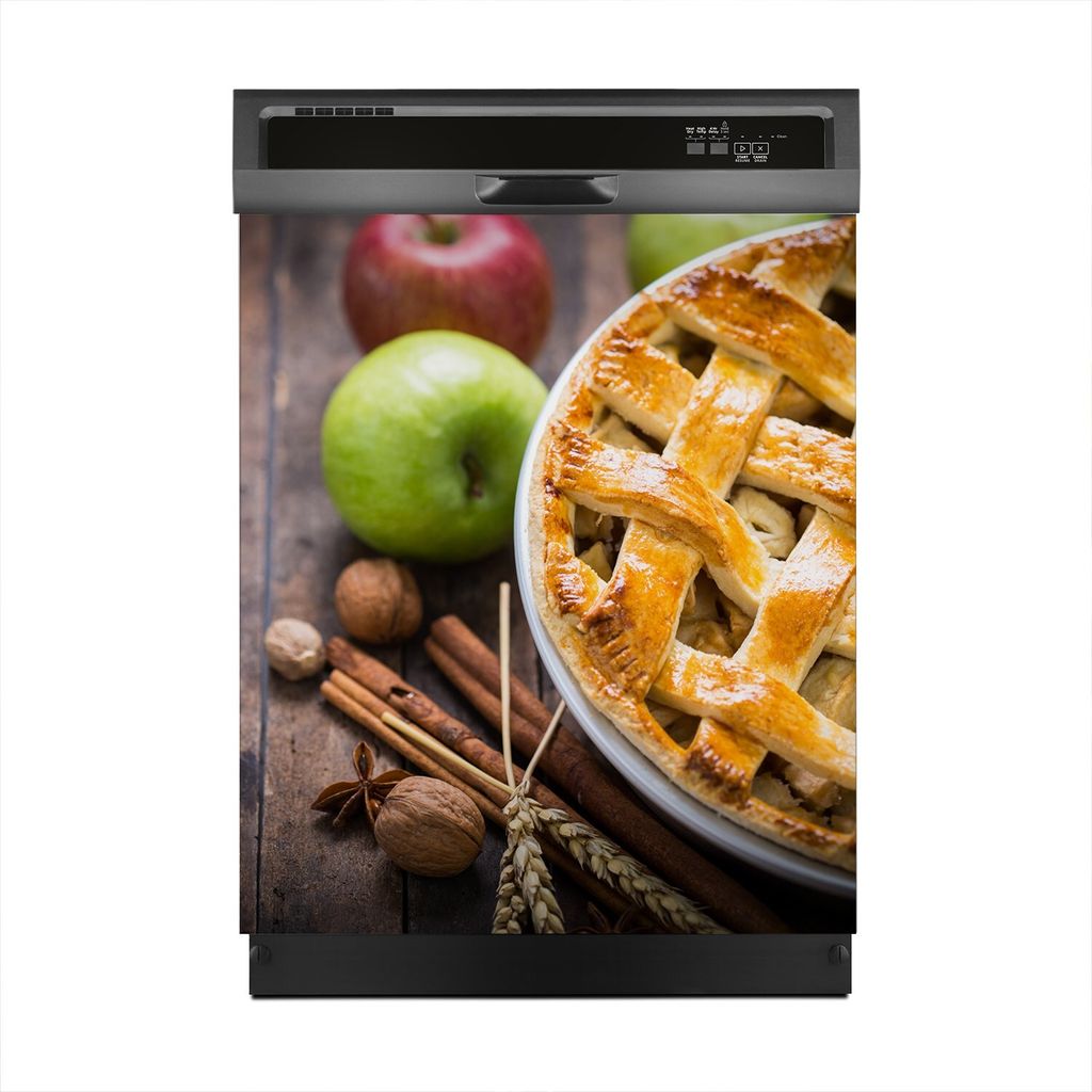 Aufkleber sticker 60x70 cm Dekorative folie Spülmaschine - Apfelkuchen Torte