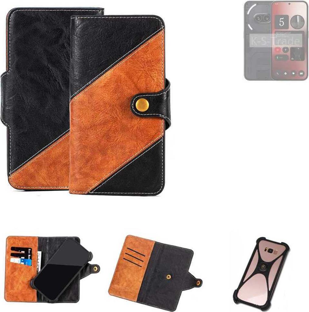 K-S-Trade Handyhülle Schutzhülle Bookstyle Case Wallet-Case Produktbild 