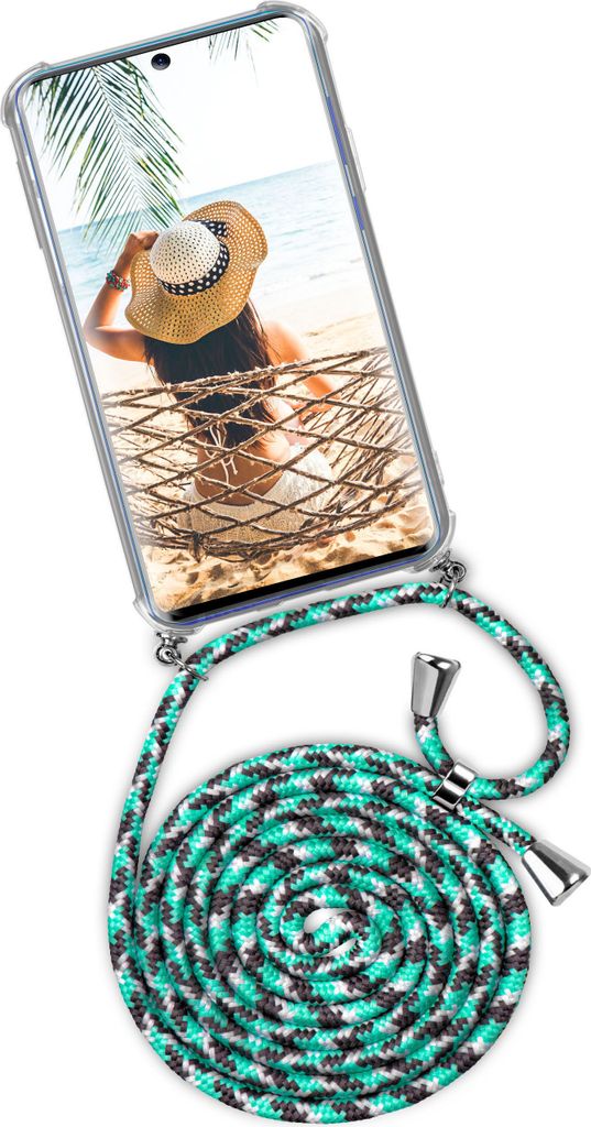 TWIST-Case + TWIST-Cord für Samsung Galaxy A51, Farbe:Seashell (Silber)