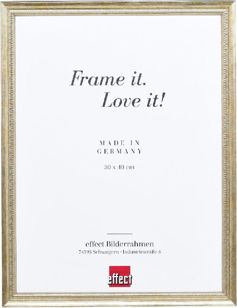 Effect Holzrahmen Profil 48 gold 40x60 cm Antireflexglas