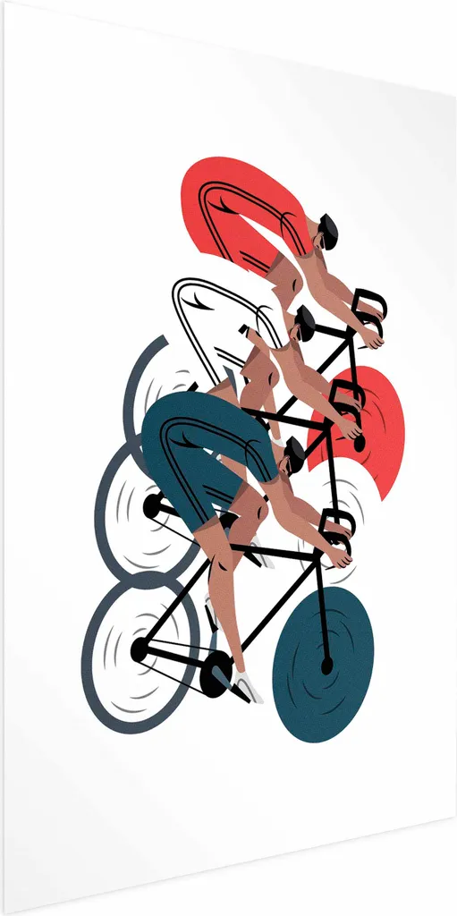 Manifesto Ciclismo Vintage 60x90 per Arredamento Interni Casa