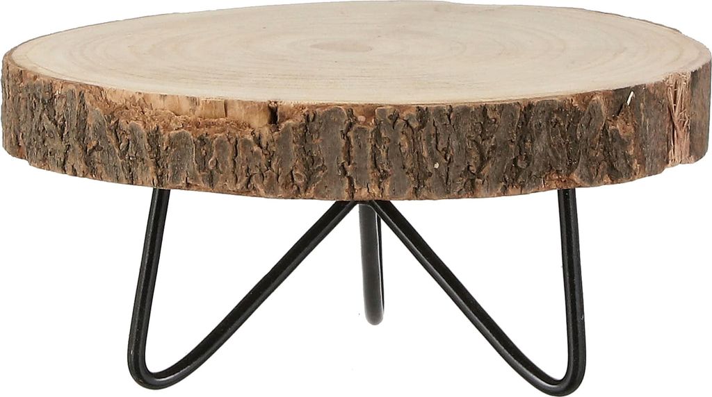 Mica Decorations Pia Table d'appoint en tronc d'arbre - H14 Image du produit 