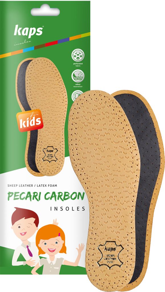 Anti-Schweiß-Ledersohlen für Kinderschuhe Kaps Pecari Produktbild 